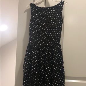 Elegant Black Polka Dot Dress custom made size xs-s